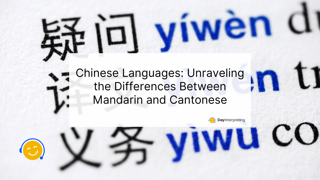 Chinese Languages: Unraveling the Differences Between Mandarin and Cantonese